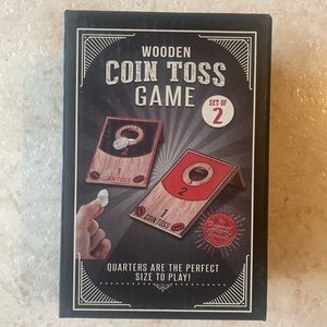 Wooden Coin Toss Game - Quarter bean bag toss